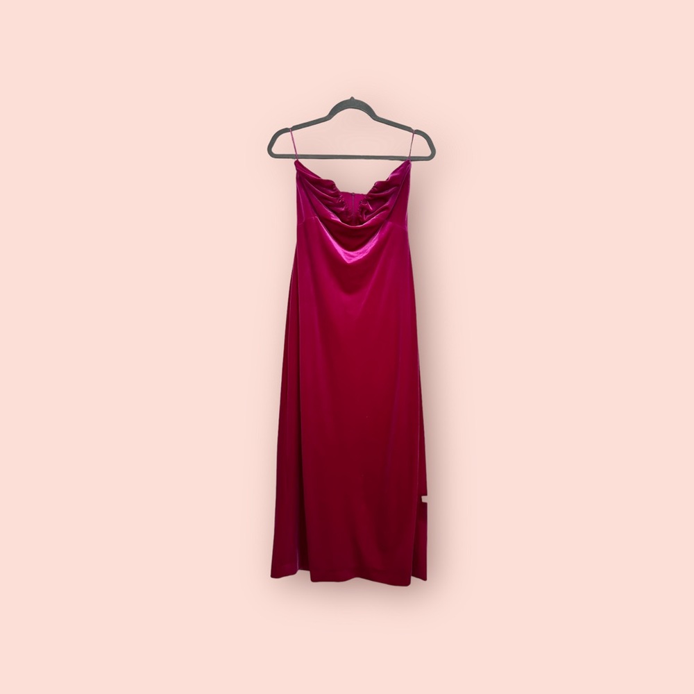 Zara Velvet Pink sleeveless dress